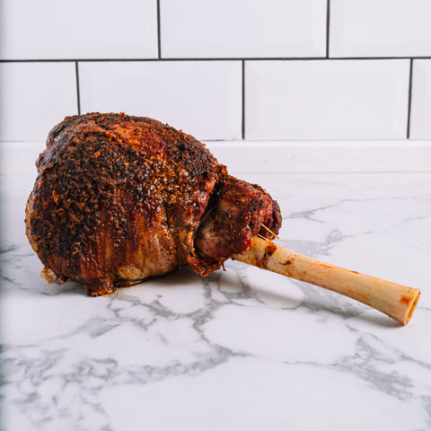 Smoked and Roasted Lamb Raan Leg: Instructions