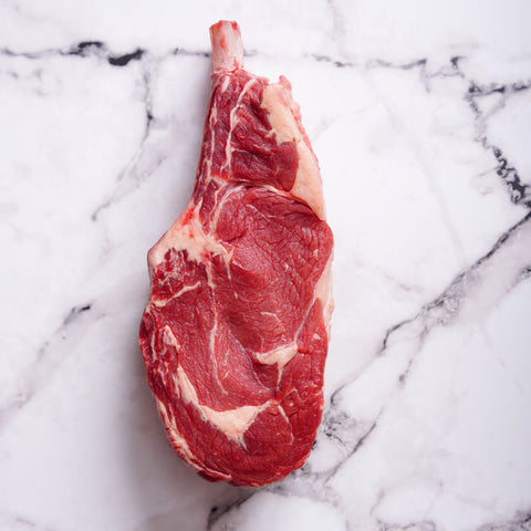 Halal Free Range Grass Fed Ex-Dairy Bone In Ribeye Côte Steak