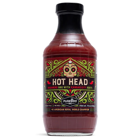 Plowboys BBQ Hot Head BBQ Sauce - 624g